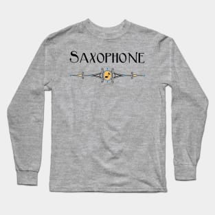 Saxophone Decorative Line Long Sleeve T-Shirt